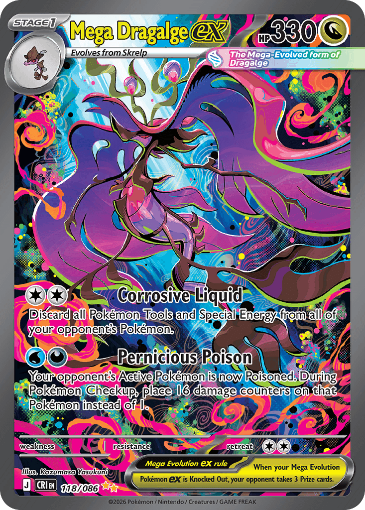 Mega Dragalge ex — Chaos Rising #118