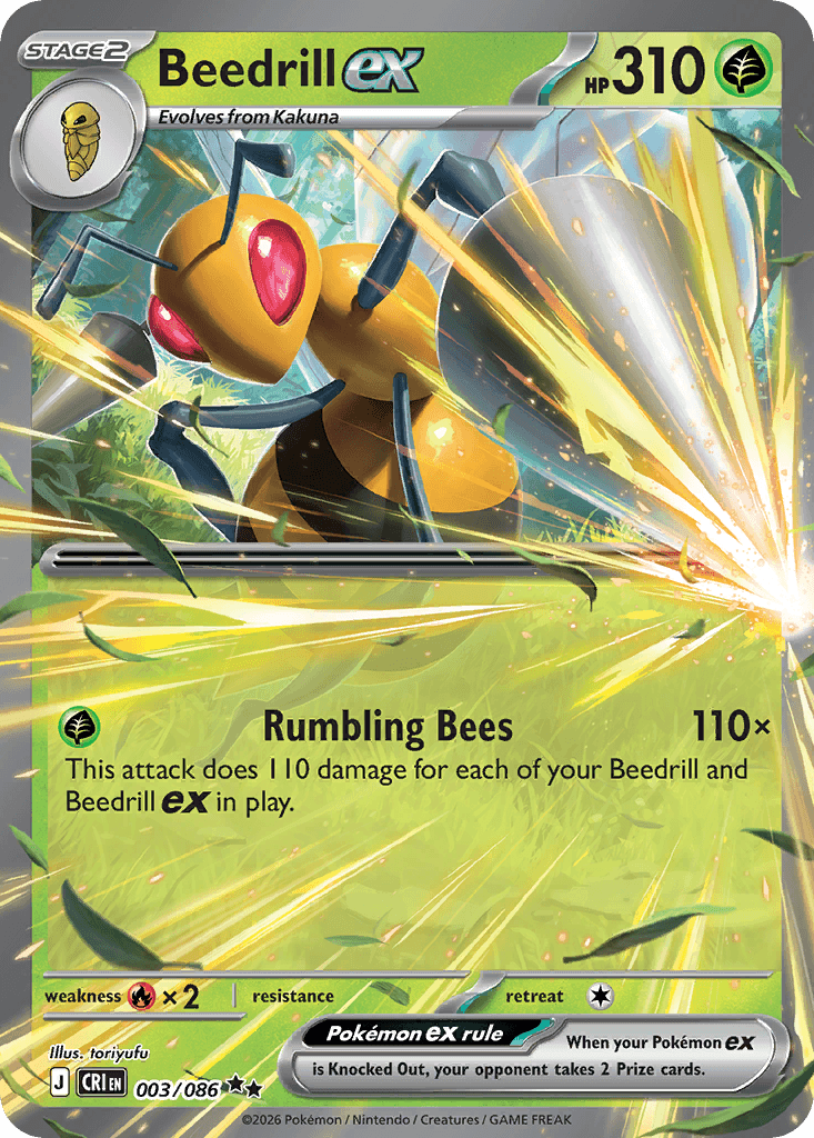 Beedrill ex — Chaos Rising #3