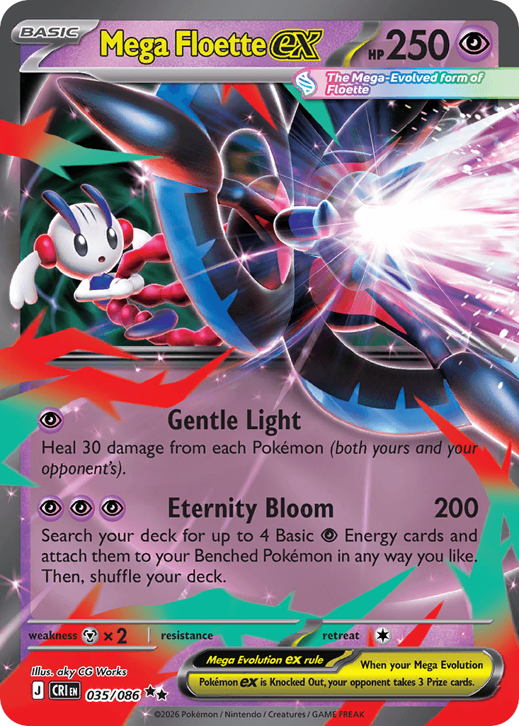 Mega Floette ex — Chaos Rising #35