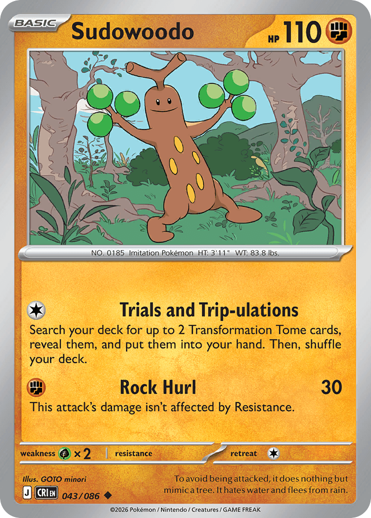 Sudowoodo — Chaos Rising #43