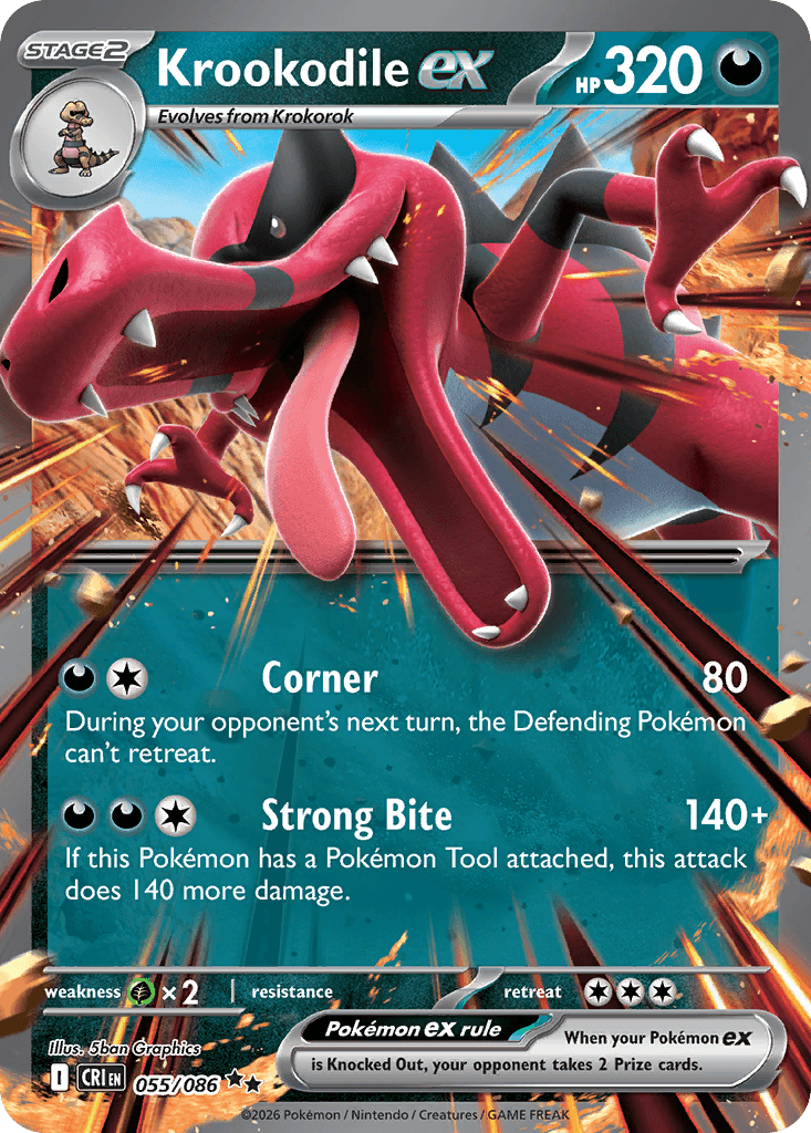 Krookodile ex — Chaos Rising #55