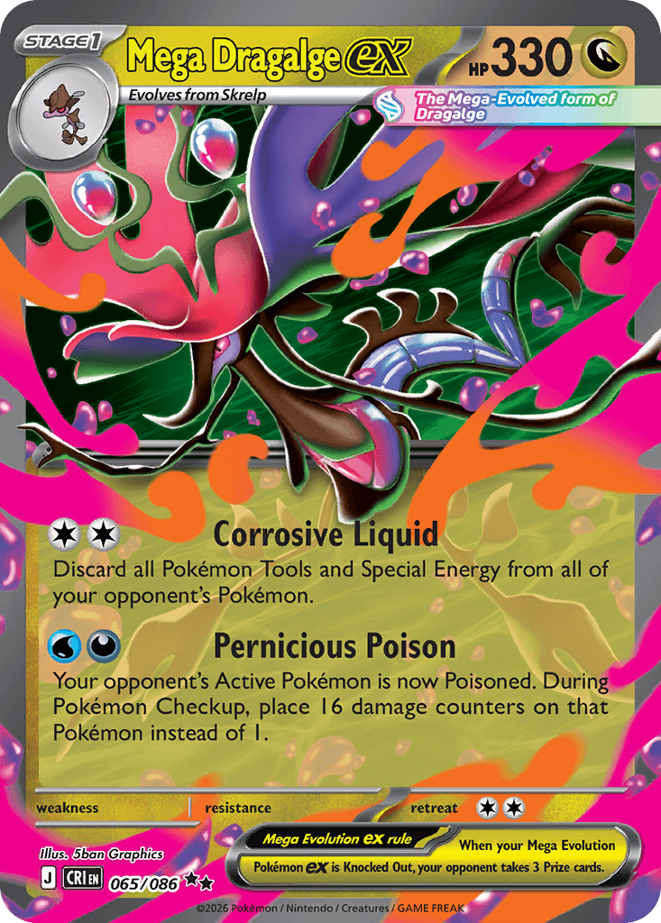 Mega Dragalge ex — Chaos Rising #65