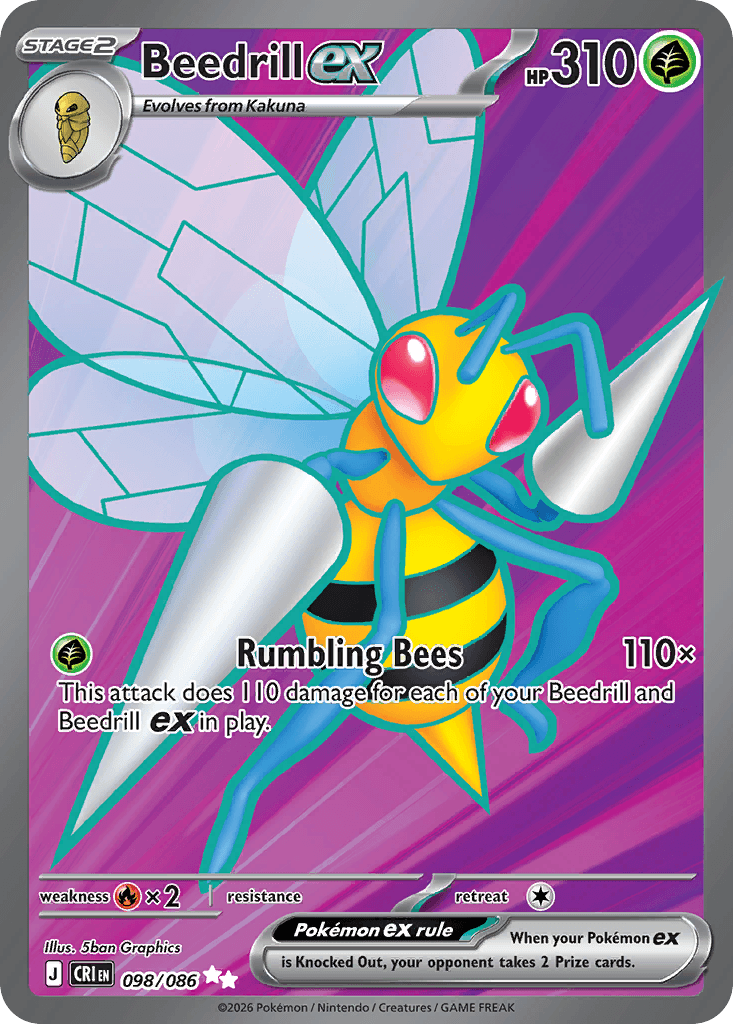 Beedrill ex — Chaos Rising #98