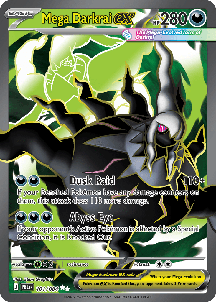 Mega Darkrai ex — Pitch Black #101