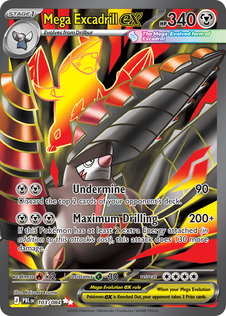 Mega Excadrill ex — Pitch Black #103