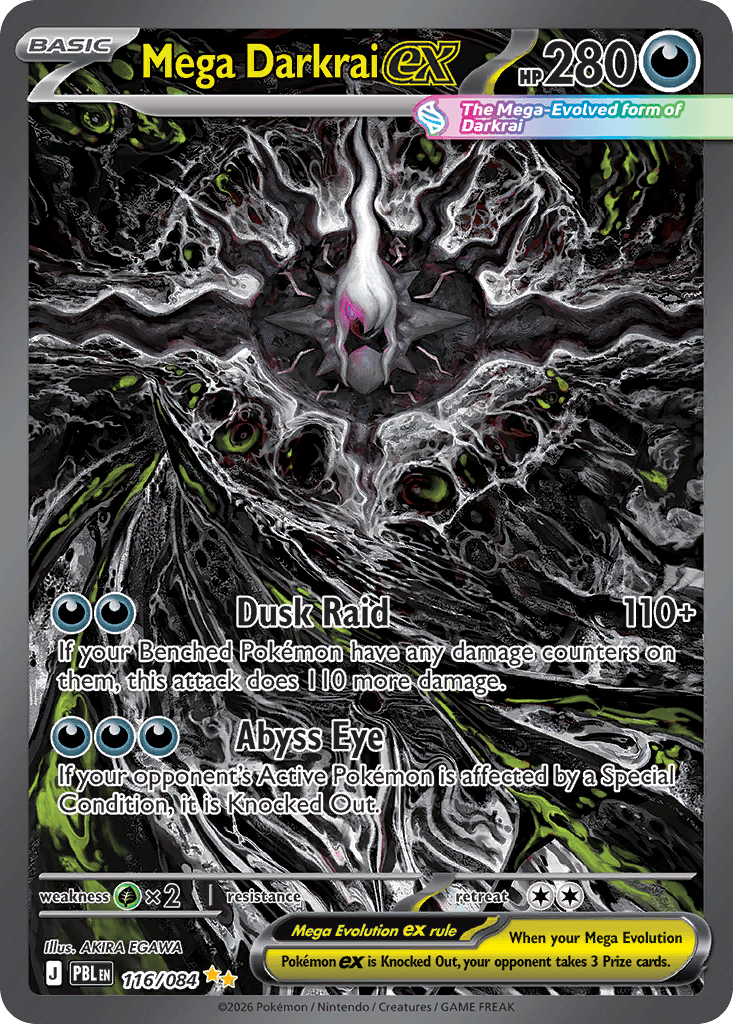Mega Darkrai ex — Pitch Black #116