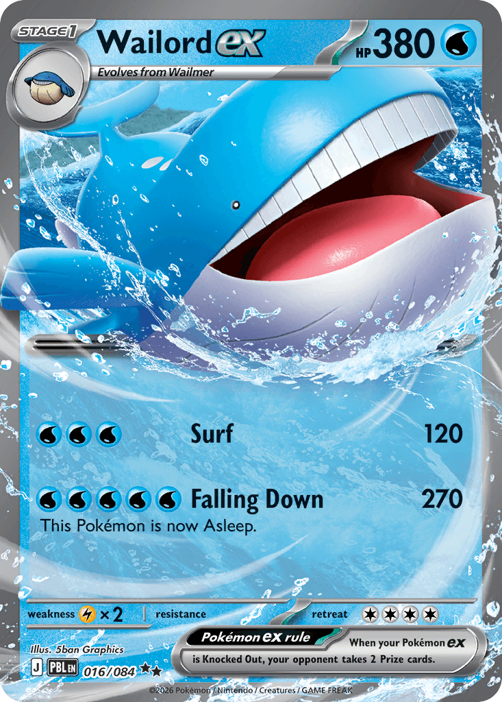 Wailord ex — Pitch Black #16