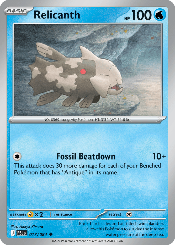 Relicanth — Pitch Black #17
