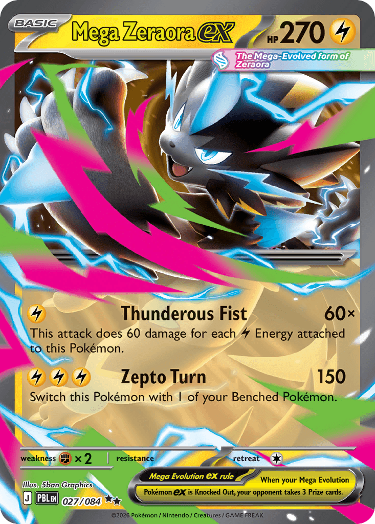 Mega Zeraora ex — Pitch Black #27
