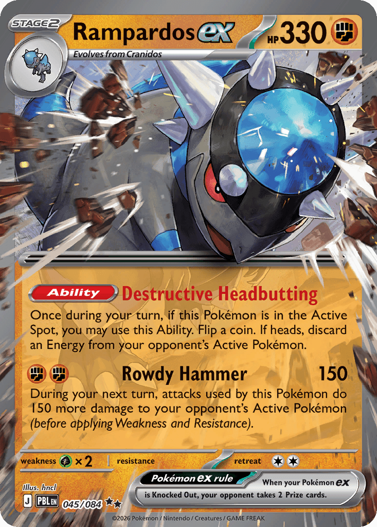 Rampardos ex — Pitch Black #45
