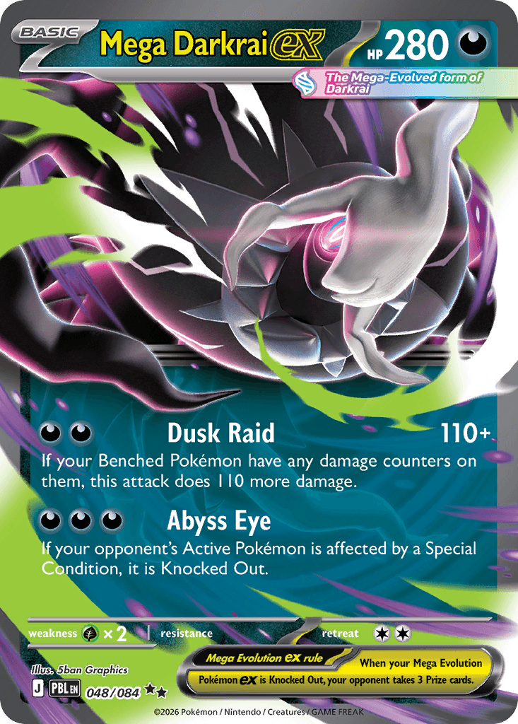 Mega Darkrai ex — Pitch Black #48