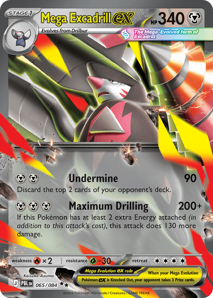 Mega Excadrill ex — Pitch Black #65