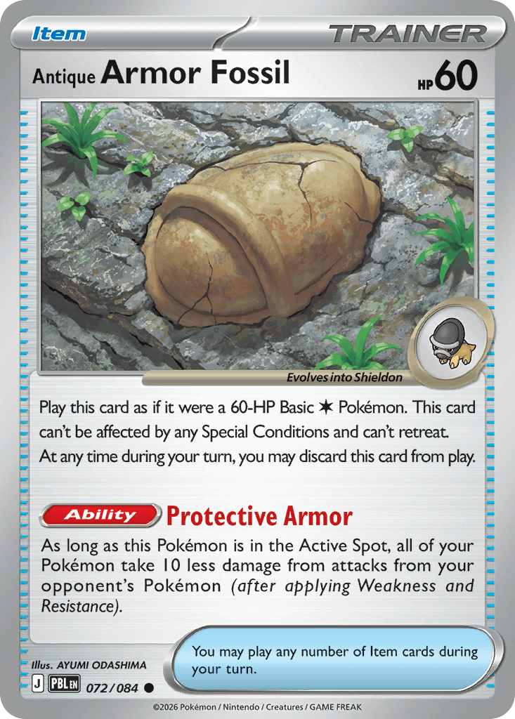 Antique Armor Fossil — Pitch Black #72