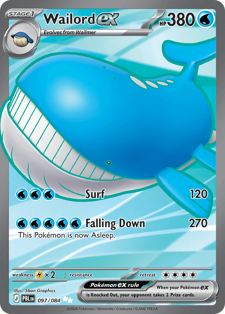Wailord ex — Pitch Black #97