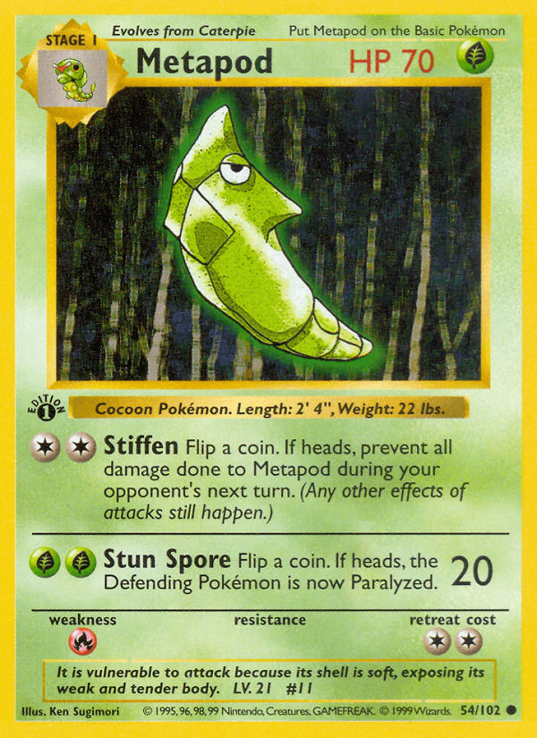 Metapod — Base #54