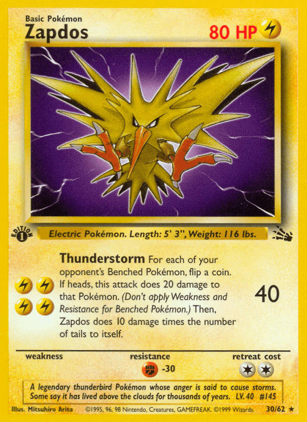 Zapdos — Fossil #30