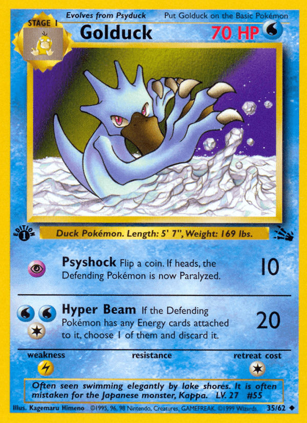 Golduck — Fossil #35
