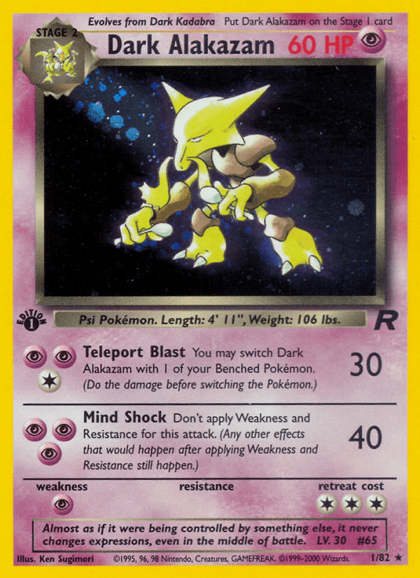 Dark Alakazam — Team Rocket #1