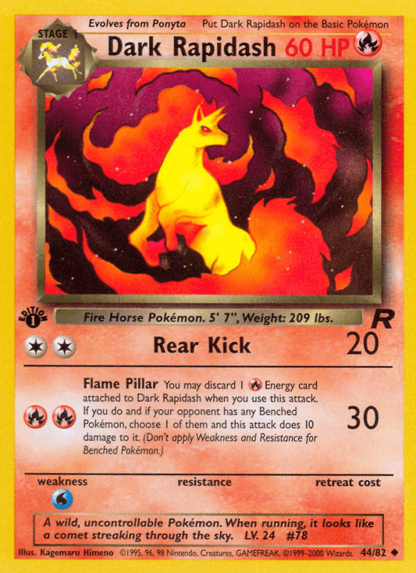 Dark Rapidash — Team Rocket #44