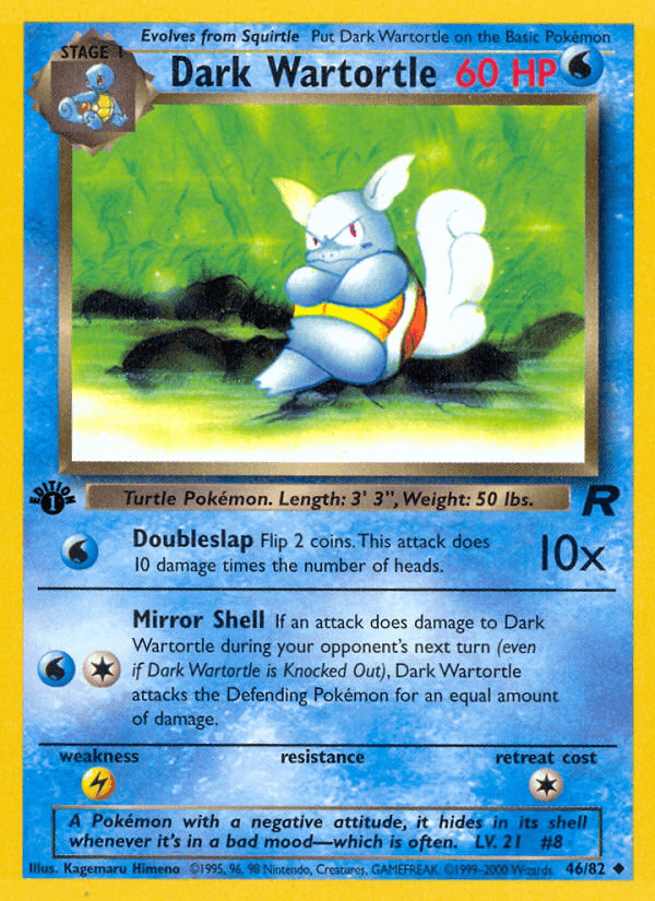 Dark Wartortle — Team Rocket #46