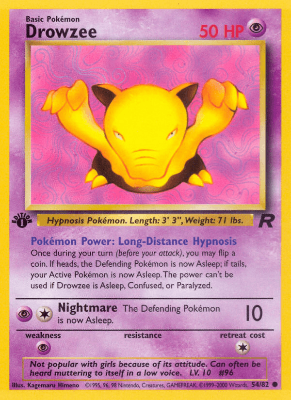 Drowzee — Team Rocket #54