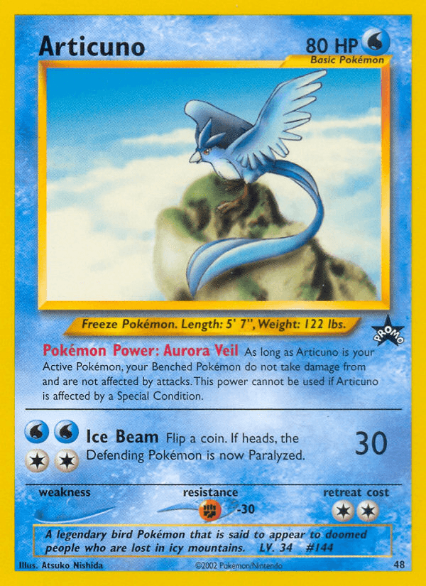 Articuno — Wizards Black Star Promos #48