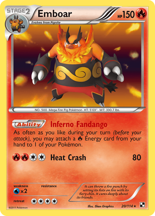 Emboar — Black & White #20