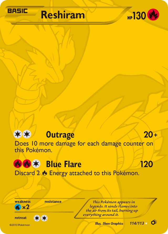 Reshiram — Legendary Treasures #114