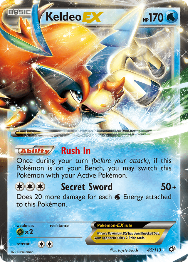 Keldeo-EX — Legendary Treasures #45