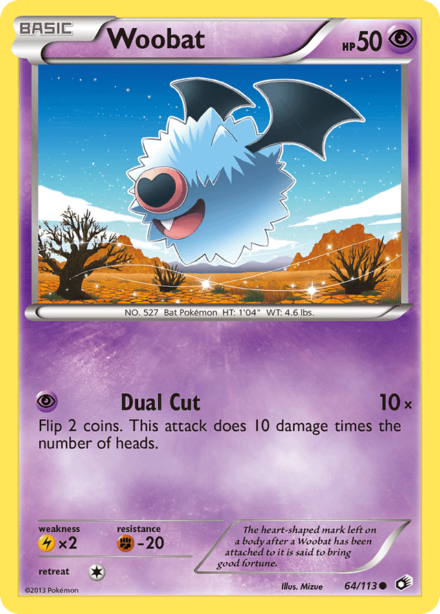 Woobat — Legendary Treasures #64