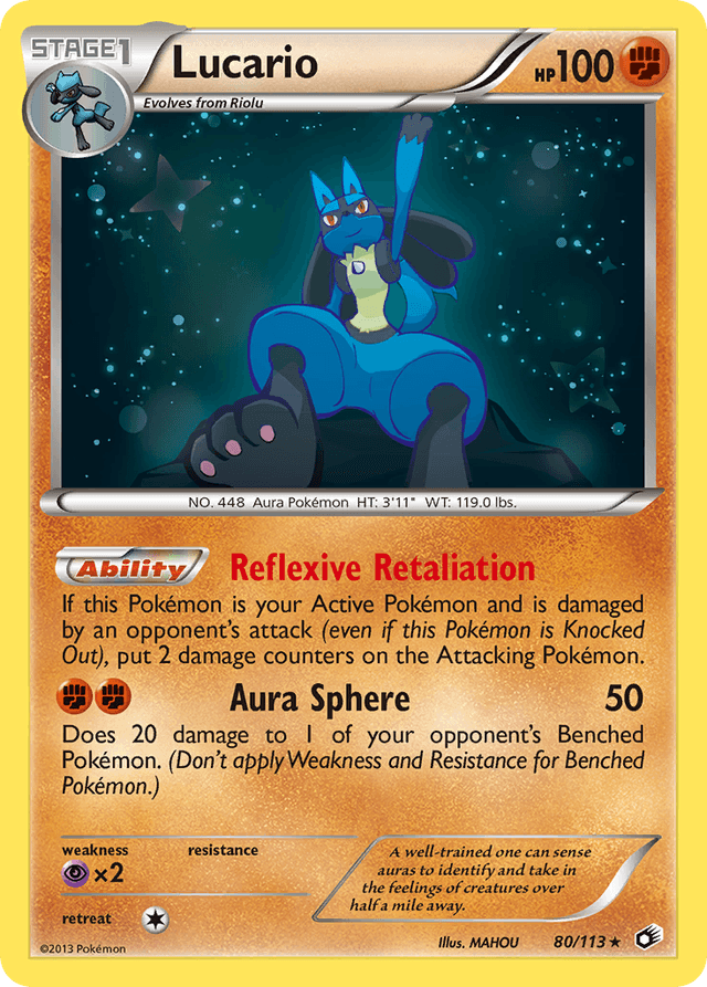 Lucario — Legendary Treasures #80