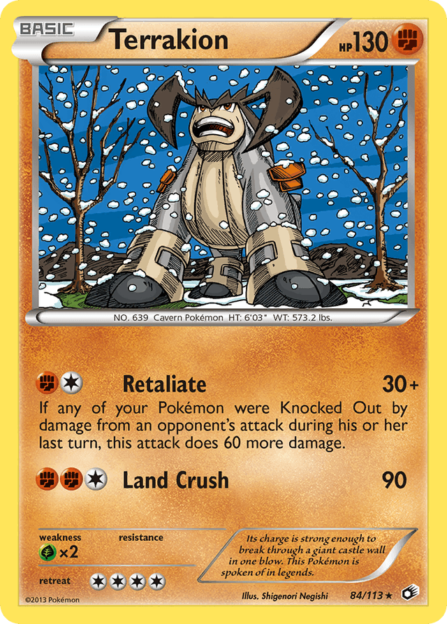 Terrakion — Legendary Treasures #84