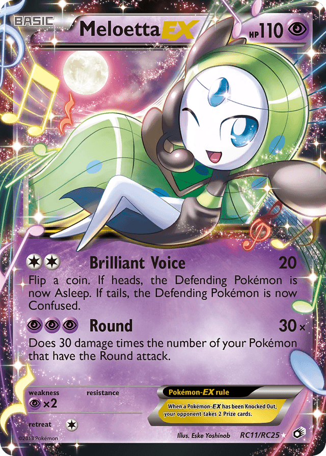 Meloetta-EX — Legendary Treasures #RC11