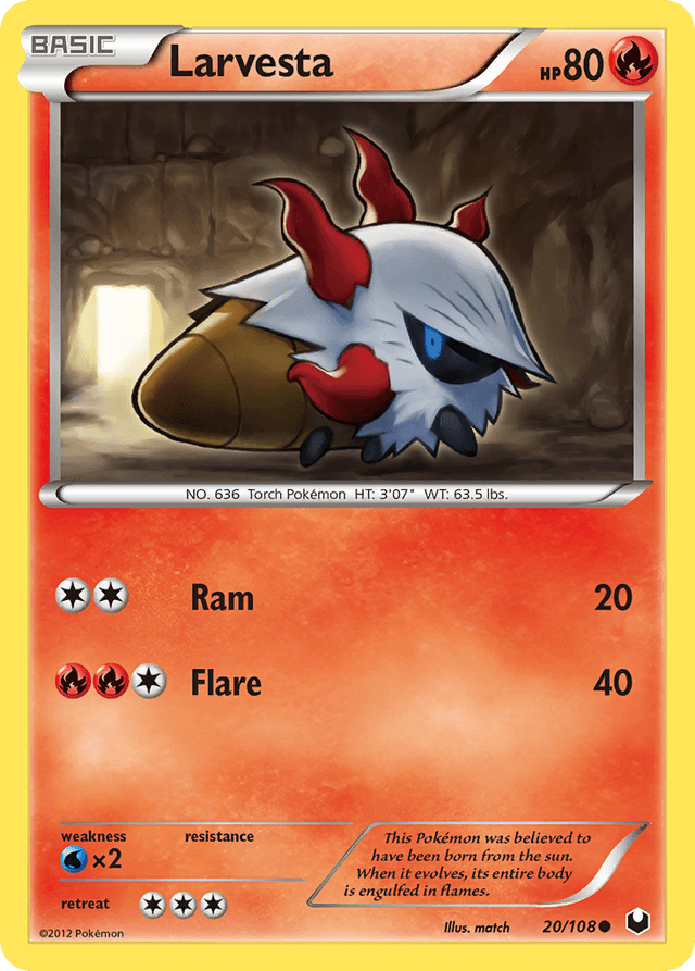 Larvesta — Dark Explorers #20