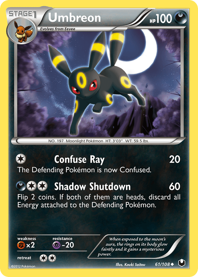 Umbreon — Dark Explorers #61