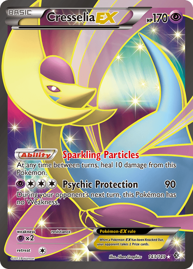 Cresselia-EX — Boundaries Crossed #143
