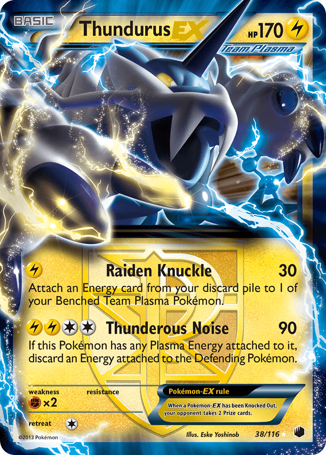 Thundurus-EX — Plasma Freeze #38