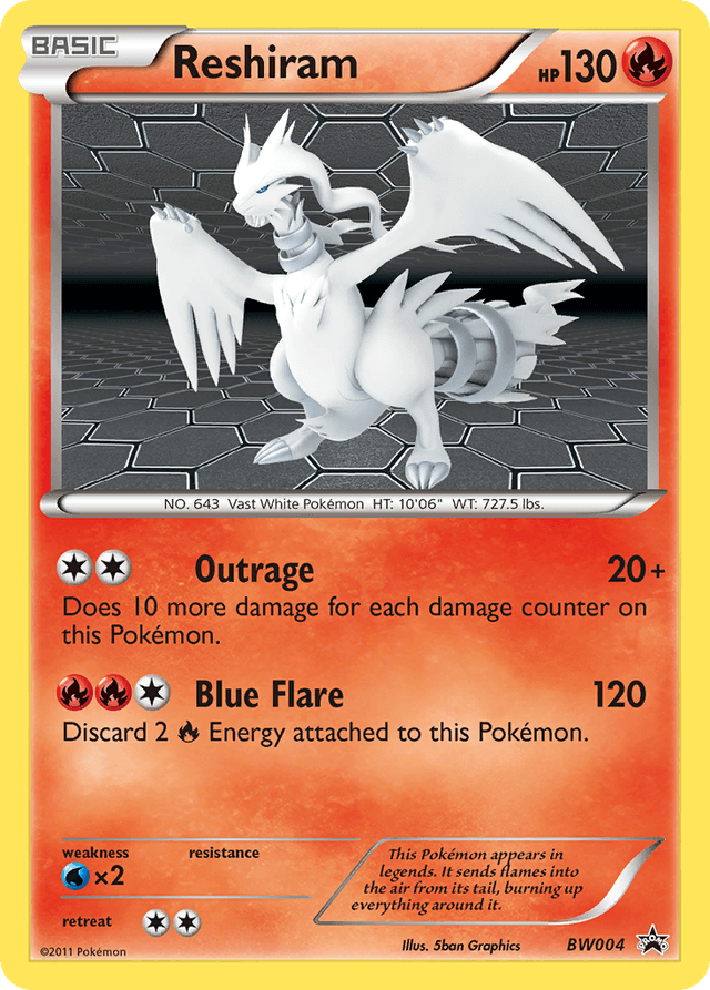 Reshiram — BW Black Star Promos #BW004