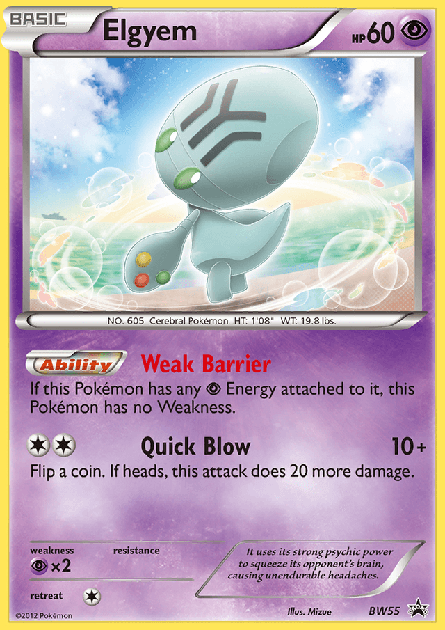 Elgyem — BW Black Star Promos #BW55