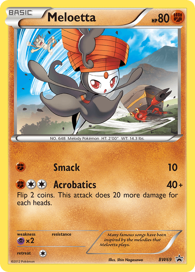 Meloetta — BW Black Star Promos #BW69