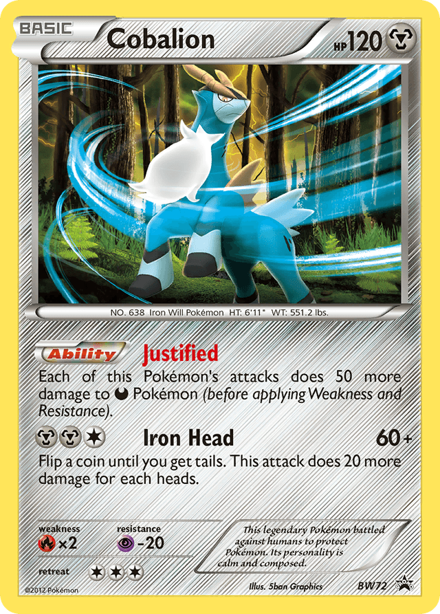 Cobalion — BW Black Star Promos #BW72