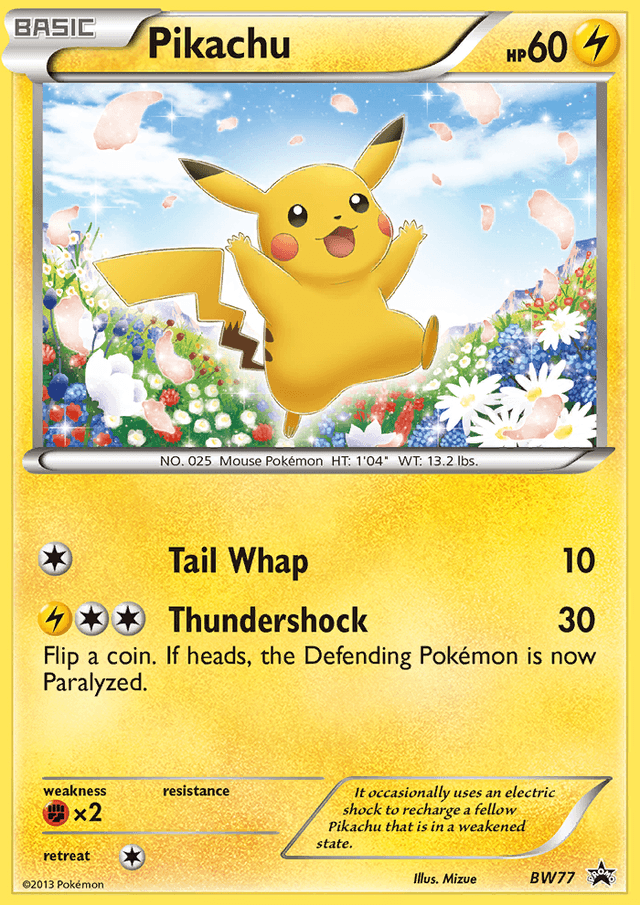 Pikachu — BW Black Star Promos #BW77