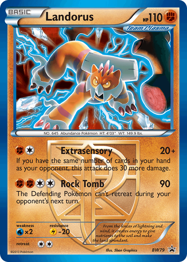 Landorus — BW Black Star Promos #BW79