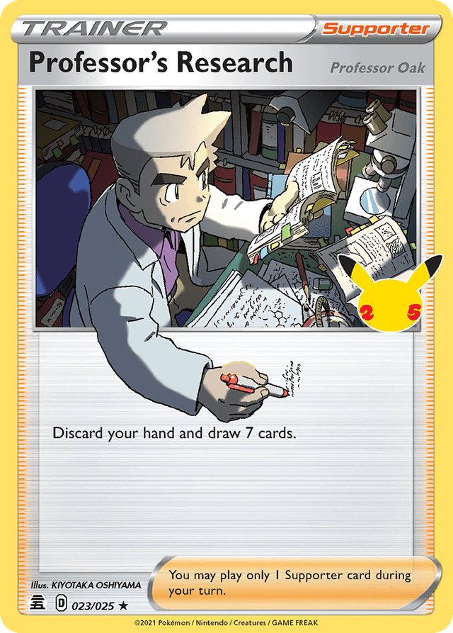 Professor's Research (Professor Oak) — Celebrations #23