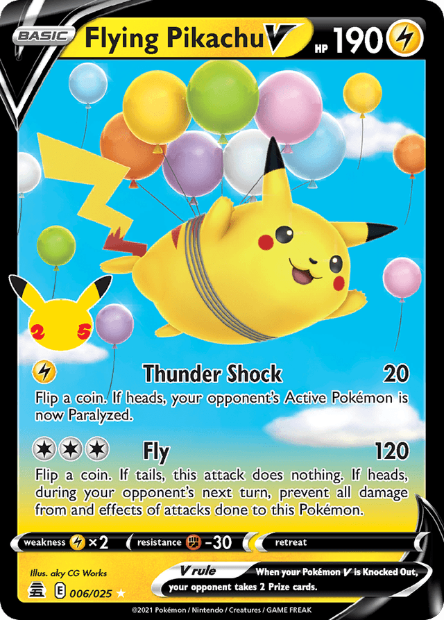Flying Pikachu V — Celebrations #6