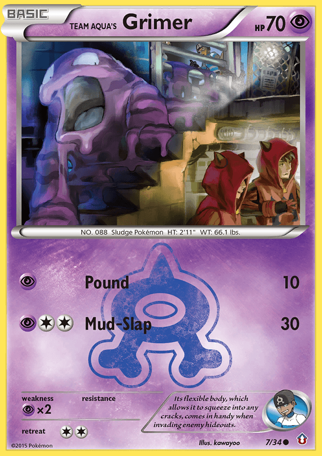 Team Aqua's Grimer — Double Crisis #7