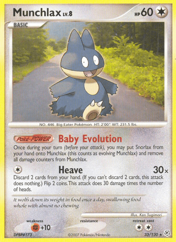Munchlax — Diamond & Pearl #33