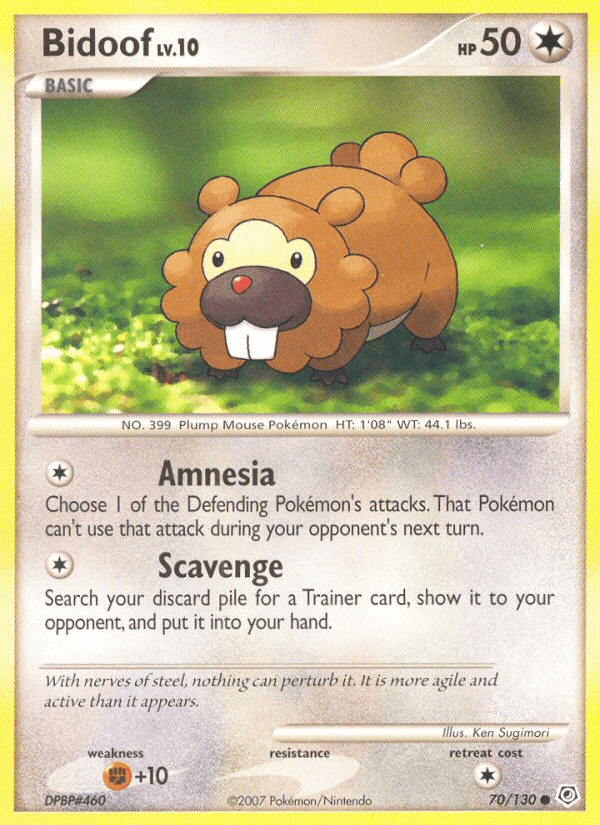 Bidoof — Diamond & Pearl #70