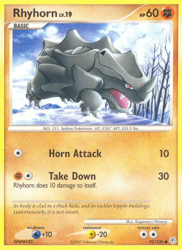 Rhyhorn — Diamond & Pearl #95