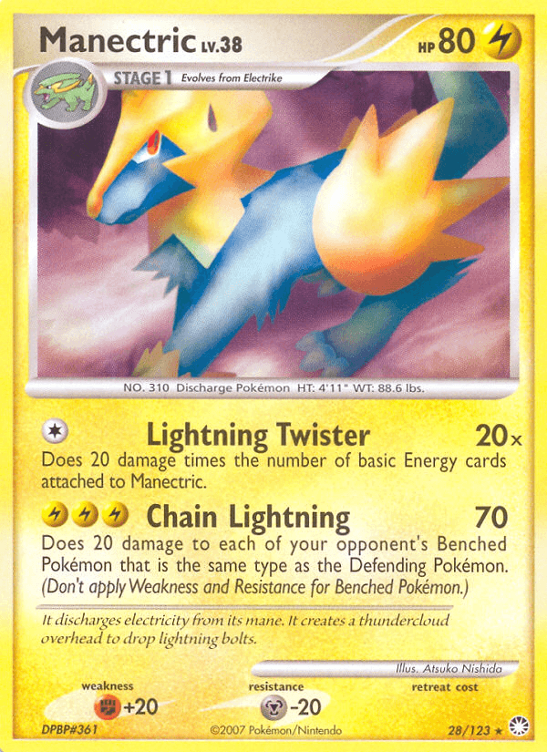 Manectric — Mysterious Treasures #28